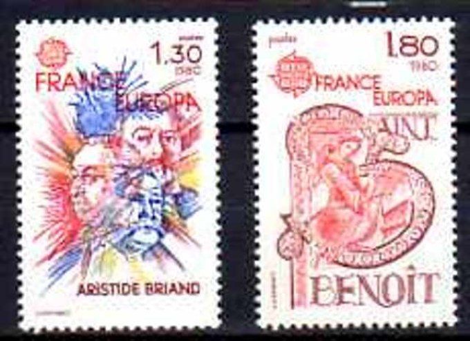 France 1980 - Yvert n° 2085 et 2086 neuf ** luxe MNH