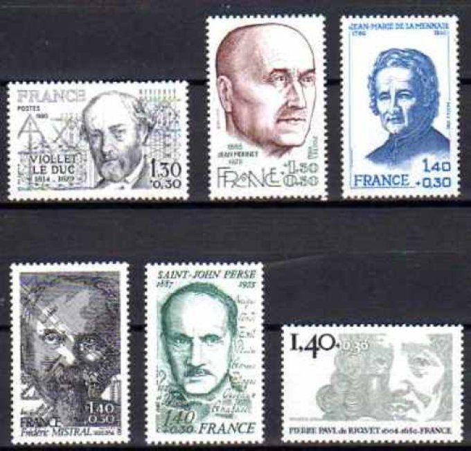 France 1980 - Yvert n° 2095 à 2100 neuf ** luxe MNH