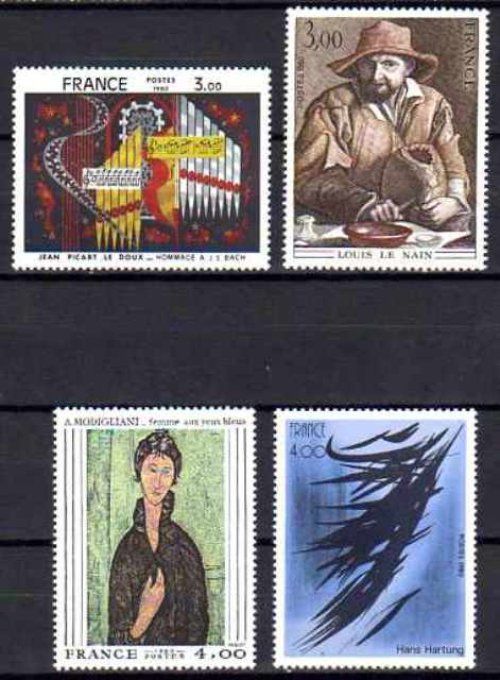 France 1980 - Yvert n° 2107 à 2110 neuf ** luxe MNH