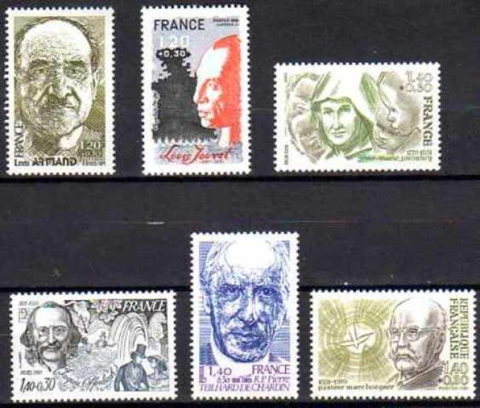France 1981 - Yvert n° 2148 à 2153 neuf ** luxe MNH