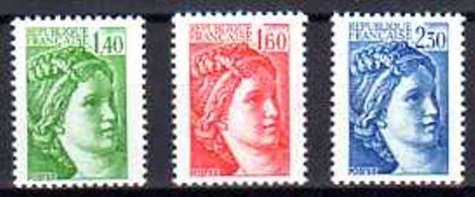 France 1981 - Yvert n° 2154 à 2156 neuf ** luxe MNH