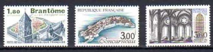 France 1983 - Yvert n° 2253 à 2255 neuf ** luxe MNH