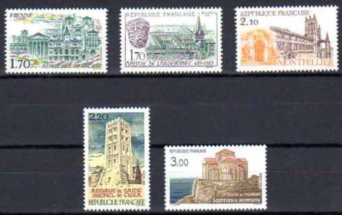 France 1985 - Yvert n° 2348 à 2352 neuf ** luxe MNH