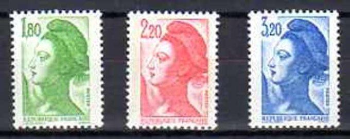France 1985 - Yvert n° 2375 à 2377 neuf ** luxe MNH