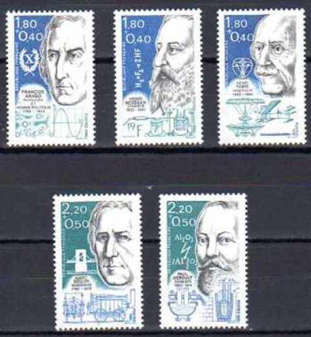 France 1986 - Yvert n° 2396 à 2400 neuf ** luxe MNH