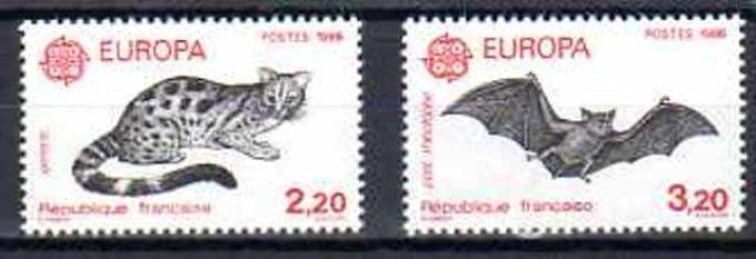 France 1986 - Yvert n° 2416 et 2417 neuf ** luxe MNH