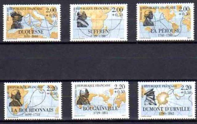 France 1988 - Yvert n° 2517 à 2522 neuf ** luxe MNH