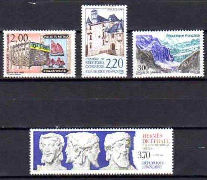 France 1988 - Yvert n° 2545 à 2548 neuf ** luxe MNH