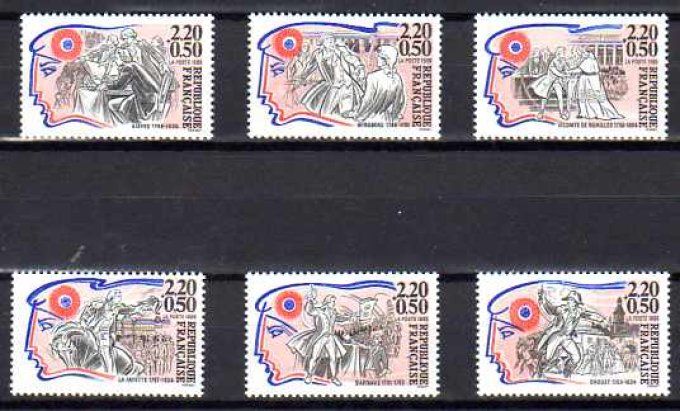 France 1989 - Yvert n° 2564 à 2569 neuf ** luxe MNH