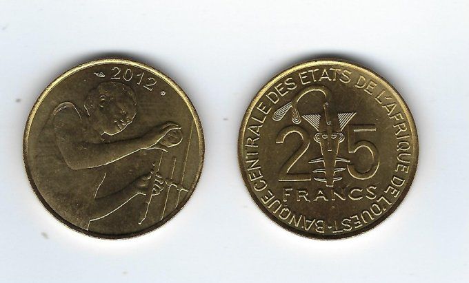 Etats de l'Afrique de l'ouest 2009 25 francs KM#9
