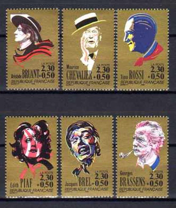 France 1990 - Yvert n° 2649 à 2654 neuf ** luxe MNH