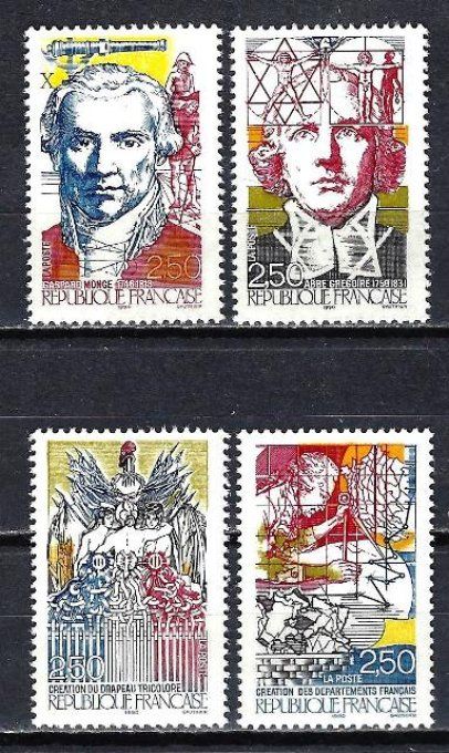 France 1990 - Yvert n° 2667 à 2670 neuf ** luxe MNH