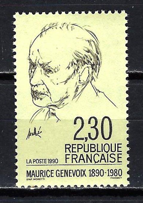 France 1990 - Yvert n° 2671 neuf ** luxe MNH