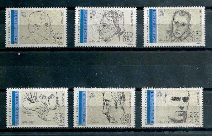 France 1991 - Yvert n° 2681 à 2686 neuf ** luxe MNH