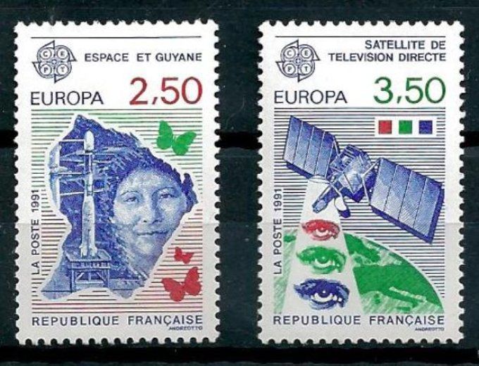 France 1991 - Yvert n° 2696 et 2697 neuf ** luxe MNH
