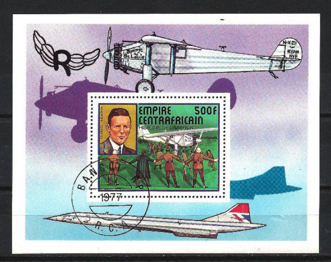 Centrafrique 1977 (CE26) bloc oblitéré