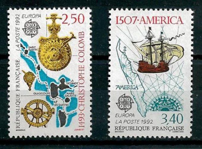 France 1992 - Yvert n° 2755 et 2756 neuf ** luxe MNH