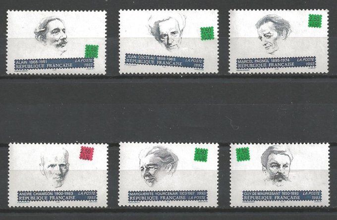 France 1993 - Yvert n° 2799 à 2804 neuf ** luxe MNH