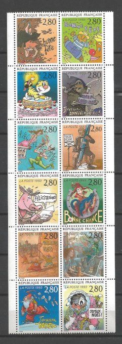 France 1993 - Yvert n° 2836 à 2847 neuf ** luxe MNH