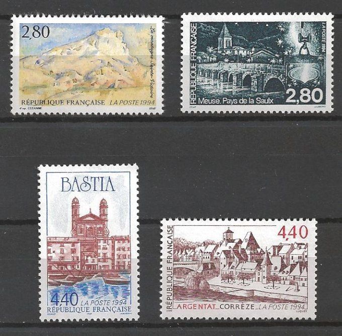 France 1994 - Yvert n° 2891 à 2894 neuf ** luxe MNH