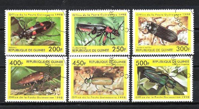 Guinée 1998 (ins29) série complète de 6 timbres oblitérés