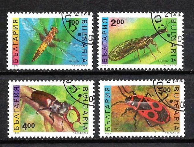Bulgarie 1999 (ins2) série complète de 4 timbres oblitérés