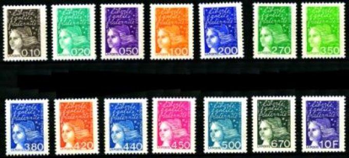 France 1997 - Yvert n° 3086 à 3099 neuf ** luxe MNH