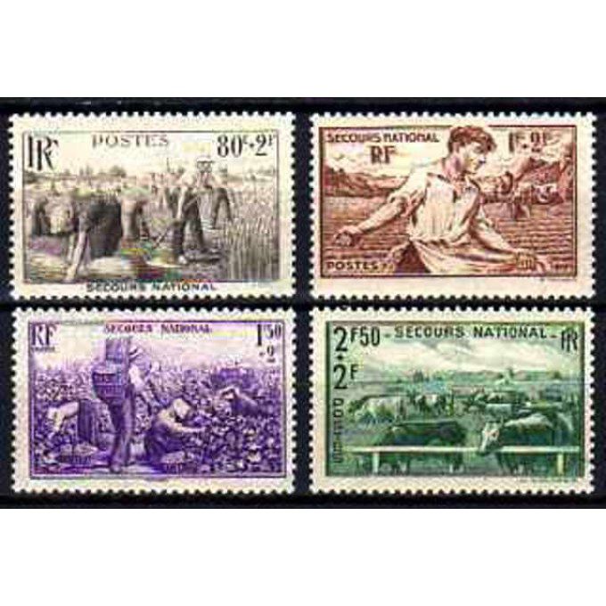 France 1940 - Yvert n° 466 à 469 neuf ** luxe MNH