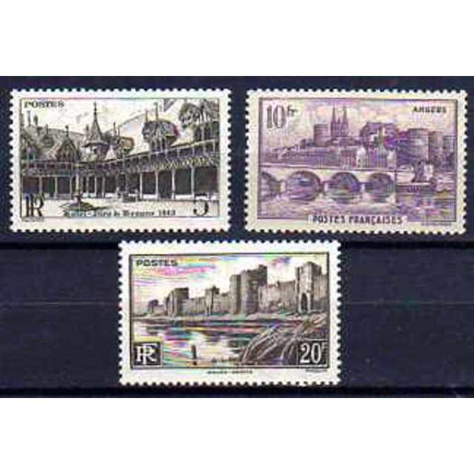 France 1941 - Yvert n° 499 à 501 neuf ** luxe MNH