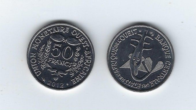 Etats de l'Afrique de l'ouest 2009 50 francs KM#18