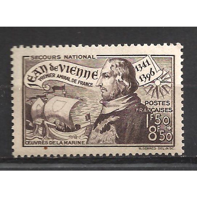 France 1942 - Yvert n° 544 neuf ** luxe MNH
