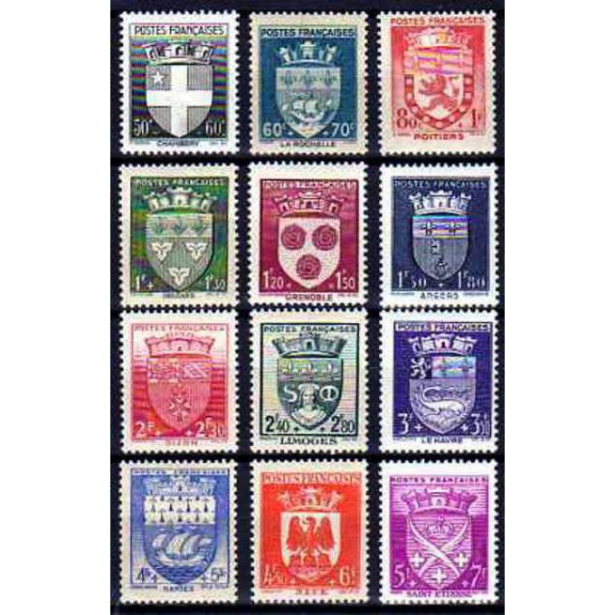 France 1942 - Yvert n° 553 à 564 neuf ** luxe MNH