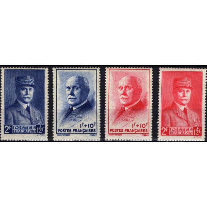 France 1943 - Yvert n° 568 à 571 neuf ** luxe MNH