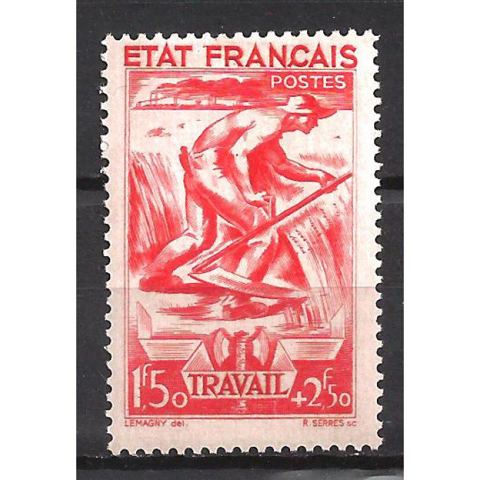 France 1943 - Yvert n° 577 neuf ** luxe MNH