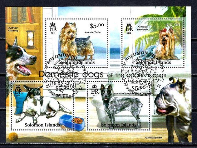 Salomon 2013 (chien57) série complète de 4 timbres oblitérés