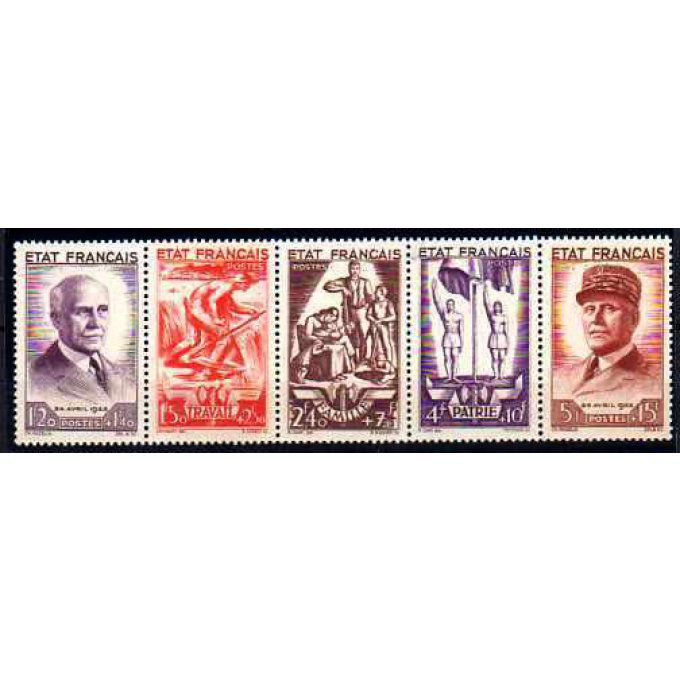 France 1943 - Yvert n° 580A neuf ** luxe MNH