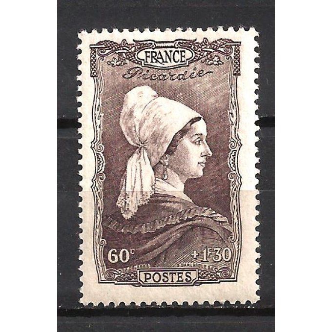 France 1943 - Yvert n° 593 neuf ** luxe MNH