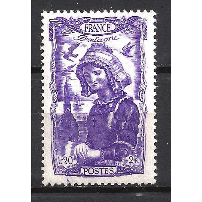 France 1943 - Yvert n° 594 neuf ** luxe MNH