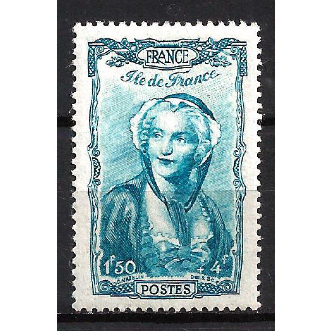 France 1943 - Yvert n° 595 neuf ** luxe MNH - Copie