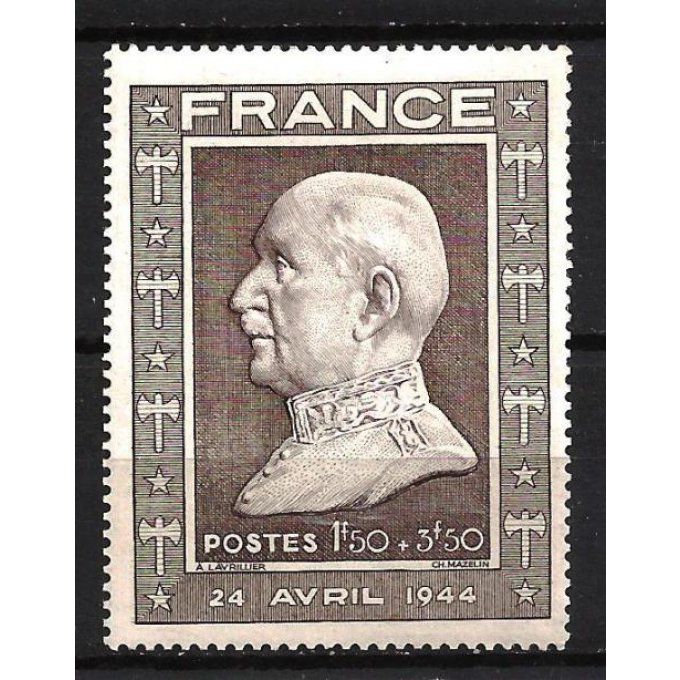 France 1944 - Yvert n° 606 neuf ** luxe MNH