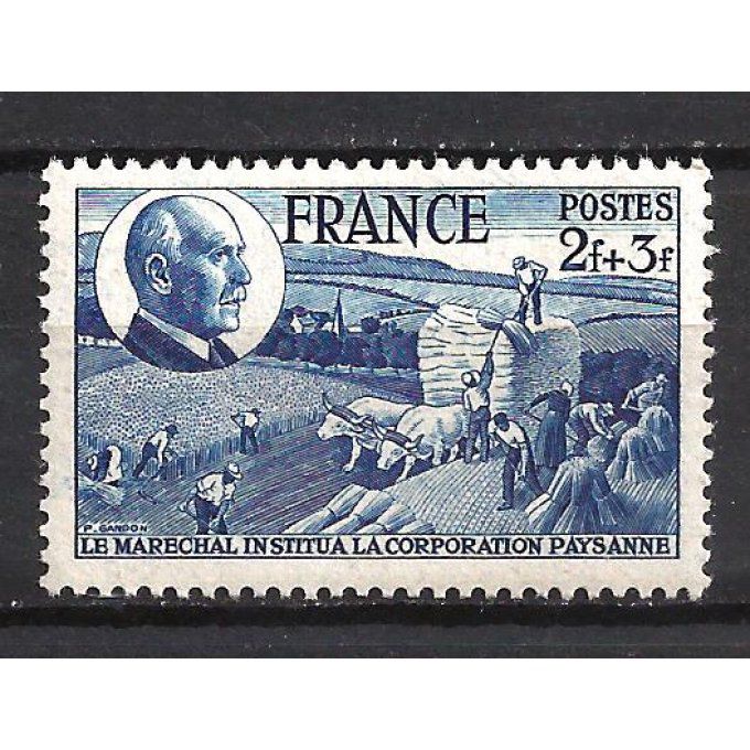 France 1944 - Yvert n° 607 neuf ** luxe MNH