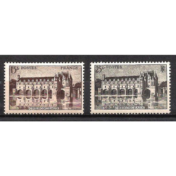 France 1944 - Yvert n° 610 et 611 neuf ** luxe MNH