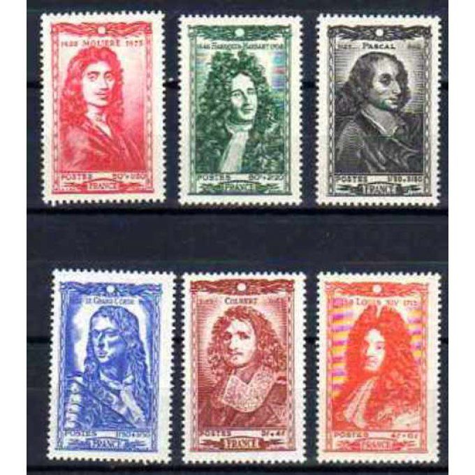 France 1944 - Yvert n° 612 à 617 neuf ** luxe MNH