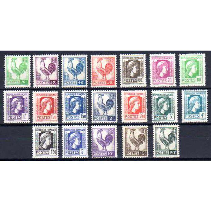 France 1944 - Yvert n° 630 à 648 neuf ** luxe MNH
