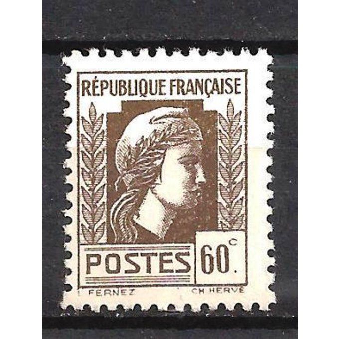 France 1944 - Yvert n° 634 neuf ** luxe MNH