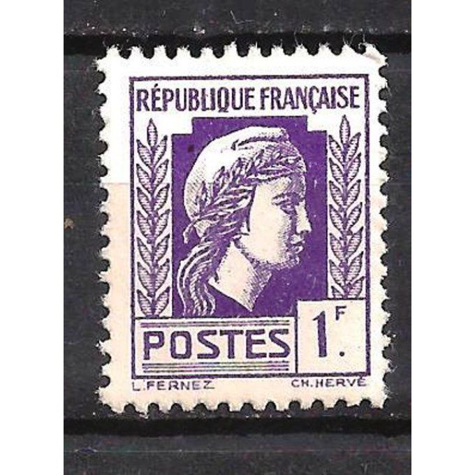 France 1944 - Yvert n° 637 neuf ** luxe MNH