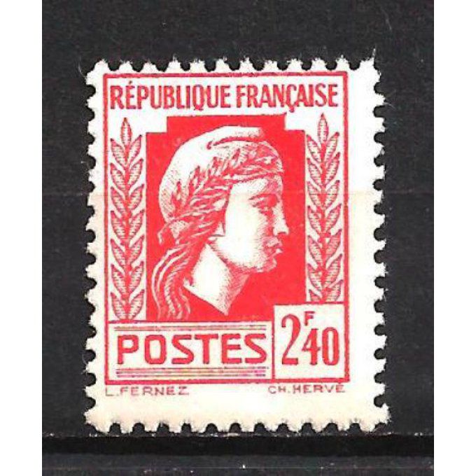 France 1944 - Yvert n° 641 neuf ** luxe MNH