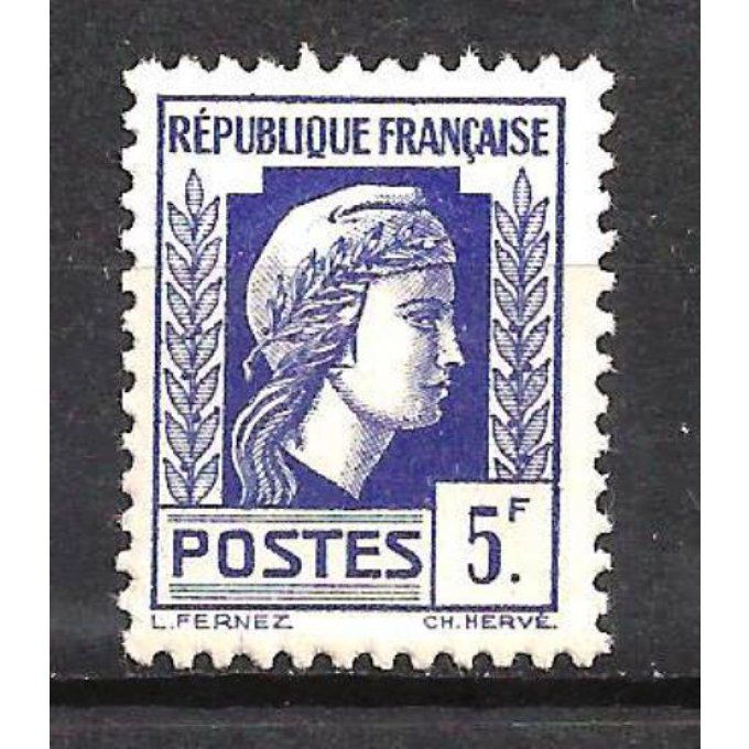 France 1944 - Yvert n° 645 neuf ** luxe MNH