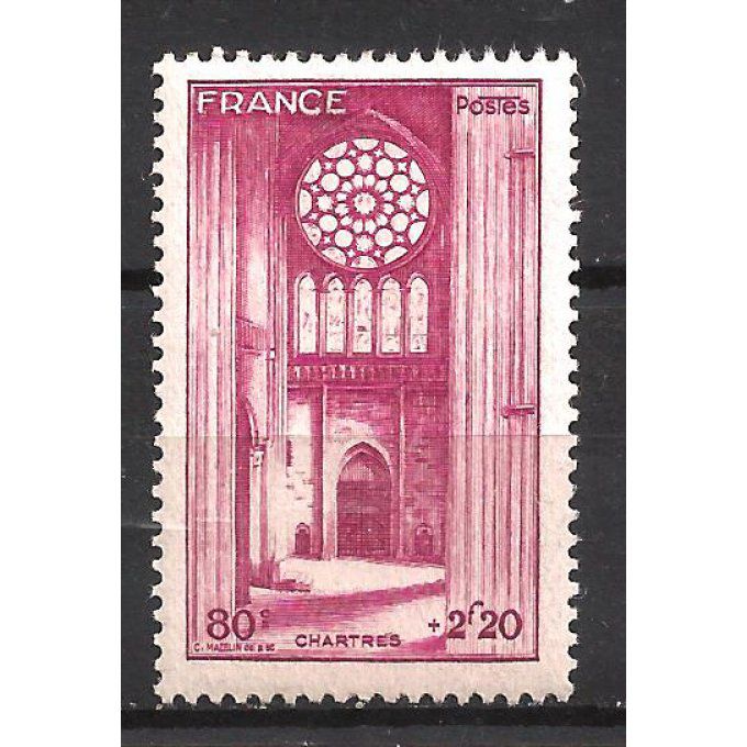 France 1944 - Yvert n° 664 neuf ** luxe MNH
