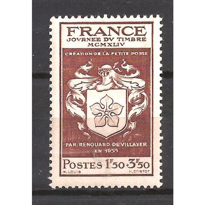 France 1944 - Yvert n° 668 neuf ** luxe MNH